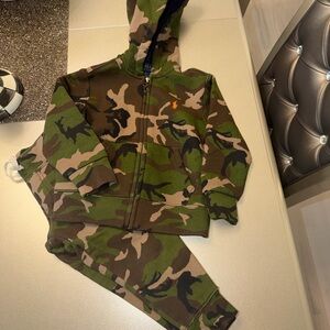 Polo by Ralph Lauren Green and Brown Camo Set